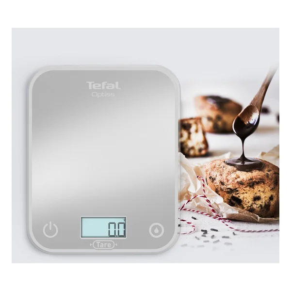 Tefal Optiss Gümüş Elektronik Mutfak Tartısı - Gri - Görsel 3