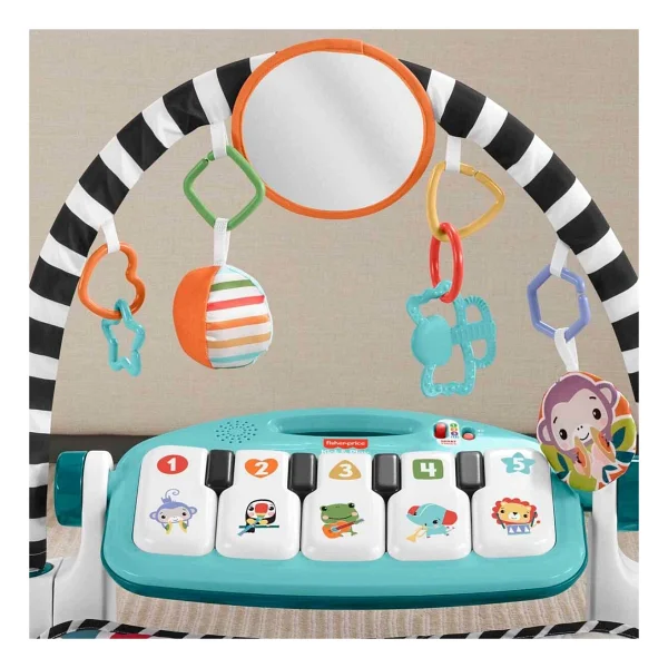 Fisher Price Neşeli Hayvanlar Piyanolu Jimnastik Merkezi Hwy49 - Görsel 4