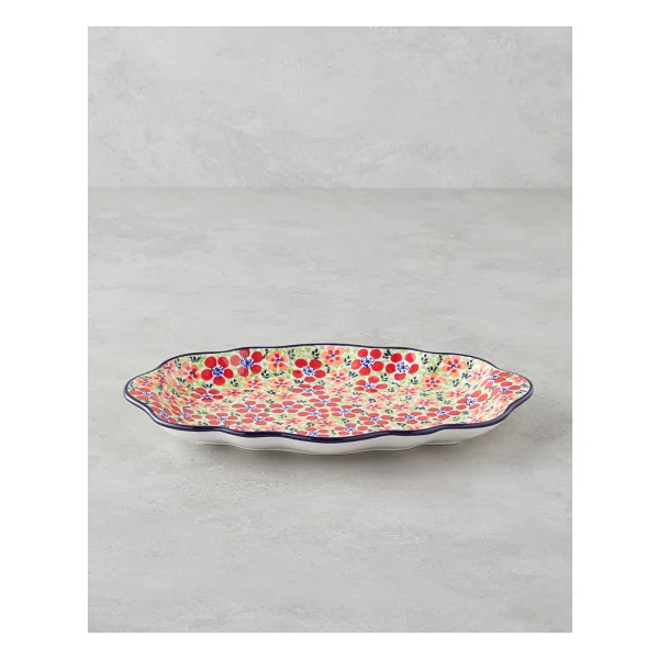 Botanic Stoneware Kayık Tabak 35 Cm Renkli - Görsel 5