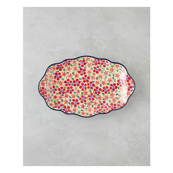 Botanic Stoneware Kayık Tabak 35 Cm Renkli - Görsel 2