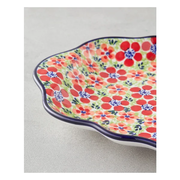 Botanic Stoneware Kayık Tabak 35 Cm Renkli - Görsel 3