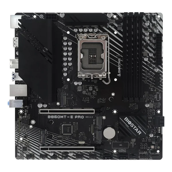 Biostar B860mt-E Pro Intel Lga1851 DDR5 Micro Atx Anakart - Görsel 2