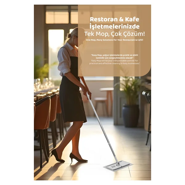 Fibril Easy Mop Pratik Temizlik Sistemi + 3 Paket Temizleme Havlusu 120 Yaprak - Görsel 6