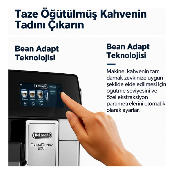 Delonghi Ecam612.55.Sb Primadonna Soul Otomatik Espresso Makinesi - Görsel 4