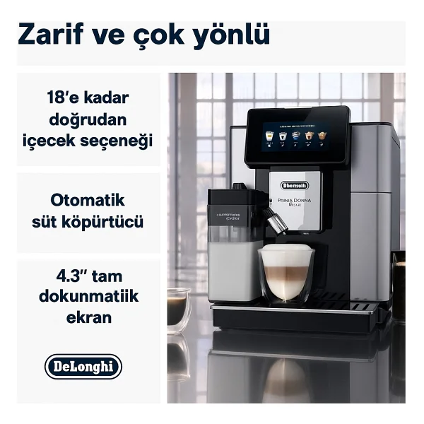 Delonghi Ecam612.55.Sb Primadonna Soul Otomatik Espresso Makinesi - Görsel 5
