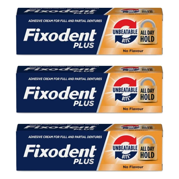 Fixodent Plus Extra Güçlü Diş Protez Yapıştırıcı Tat Içermez Krem 57 Gr 3 Adet - Görsel 6