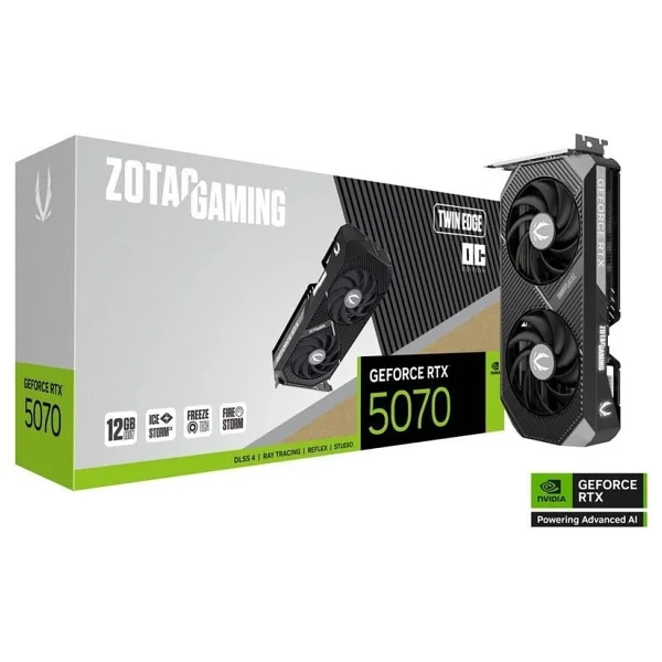 Zotac RTX 5070 Twin Edge Oc Zt-B50700h-10p 192 Bit Gddr7 12 GB Ekran Kartı - Görsel 6