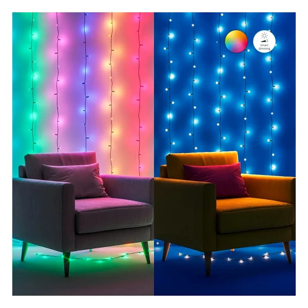 Wiz RGB Akıllı Yılbaşı Süsleme Işıkları 20 Metre - Görsel 3