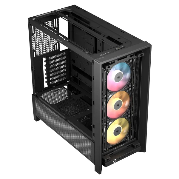 Corsair Frame 4000d Rs Cc-9011296-Ww Argb Fanlı Siyah E-Atx Oyuncu Kasası - Görsel 4