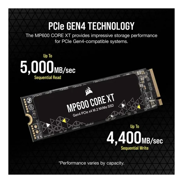 Corsair Mp600 Core Xt Cssd-F1000gbmp600cxtr2 Pcı-Express 4.0 1 TB M.2 SSD - Görsel 4