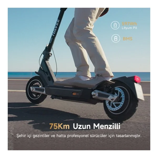 Navee St3 Pro 1350 W Elektrikli Scooter - Görsel 4