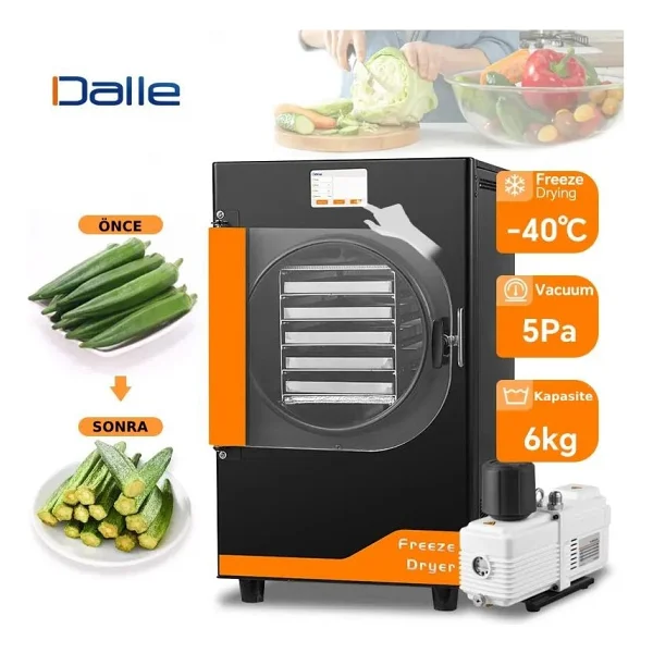 Dalle DFD-06 Freeze Dryer Sebze Kurutma Fırını - Görsel 3
