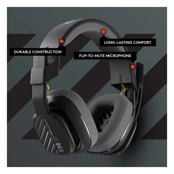 Logitech G Astro A10 Gen 2 Kablolu Kulak Üstü Oyuncu Kulaklığı - Görsel 2