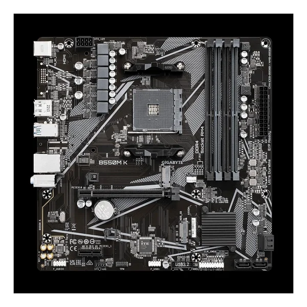 Gigabyte B550m K AMD Am4 DDR4 Micro Atx Anakart - Görsel 3