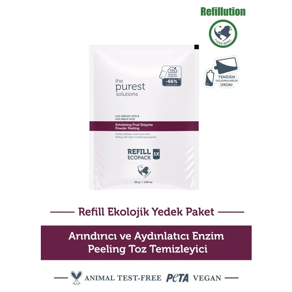 The Purest Solutions Exfoliating Fruit Enzyme %0,6 Azelaic Acid Powder Peeling 55 Gr - Görsel 2
