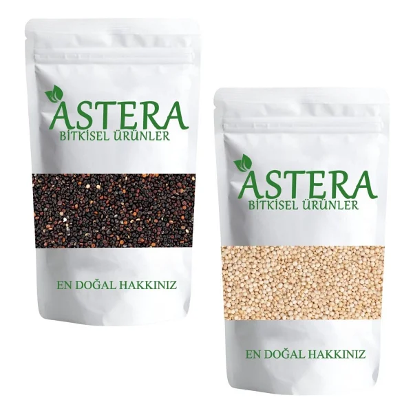 Astera 100 Gr Glutensiz Siyah Kinoa + 100 Gr Glutensiz Beyaz Kinoa Set - Görsel 3