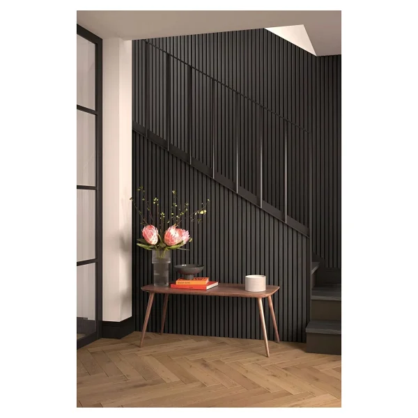Mdf Ahşap Akustik Duvar Paneli 100 X 280 Cm ( Antrasit ) - Görsel 6