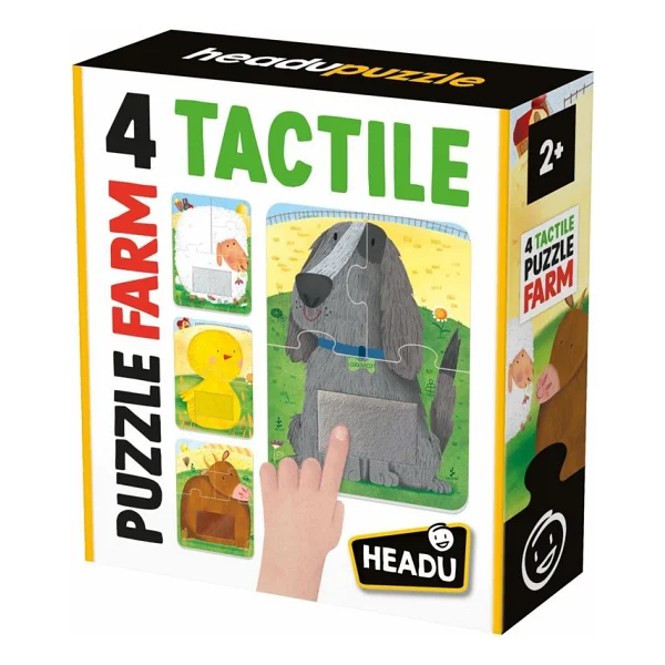 Headu 4 Tactile Farm Puzzle Mu59063 - Görsel 3