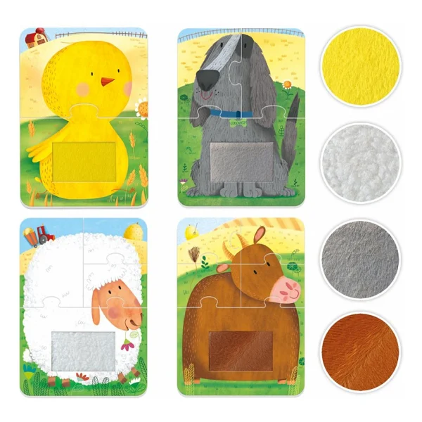 Headu 4 Tactile Farm Puzzle Mu59063 - Görsel 2