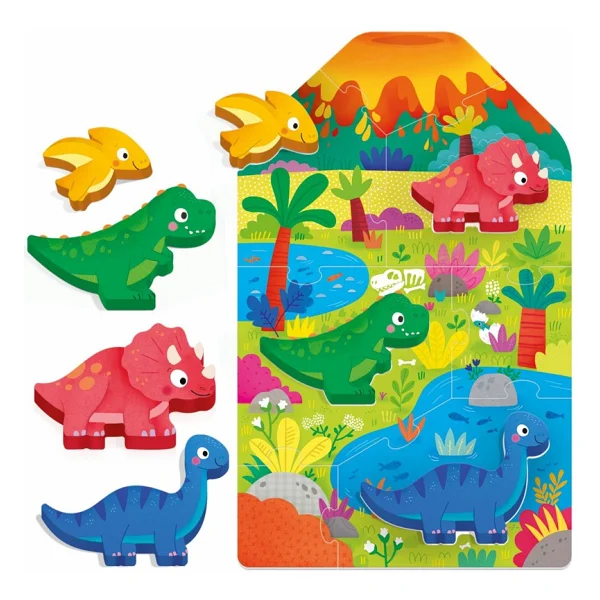 Headu Montessori My First Puzzle Dinosaurs - Görsel 2