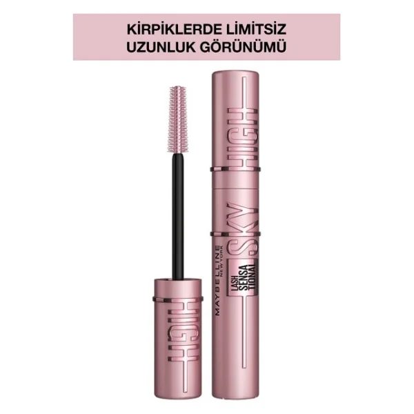 Maybelline New York Lash Sensational Sky High Siyah Maskara - Görsel 6