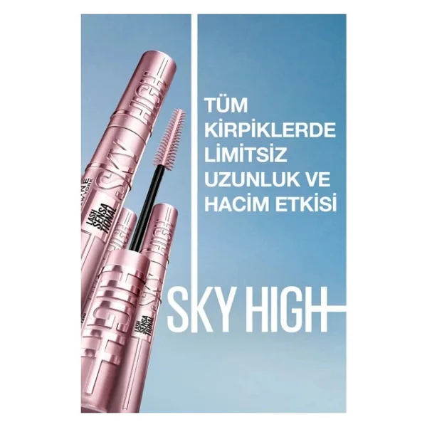 Maybelline New York Lash Sensational Sky High Siyah Maskara - Görsel 10