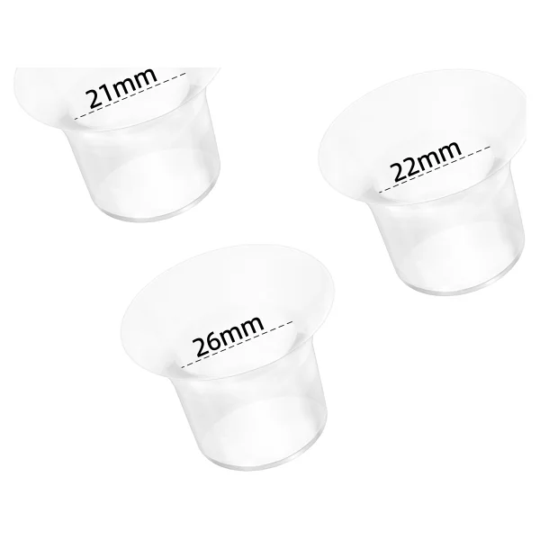 Bebebao Göğüs Pompası Kalkanı Silikon Flanş Küçültücü 21-22-26 Mm 3'lü Set (P1 - Ekpress Model Uyumlu) - Görsel 5