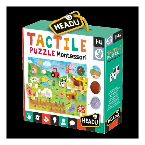 Headu Tactile Puzzle Montessori - Görsel 3