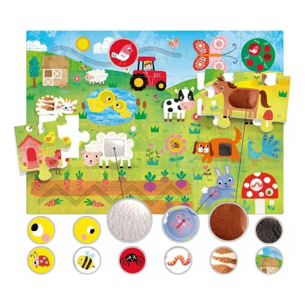 Headu Tactile Puzzle Montessori - Görsel 4