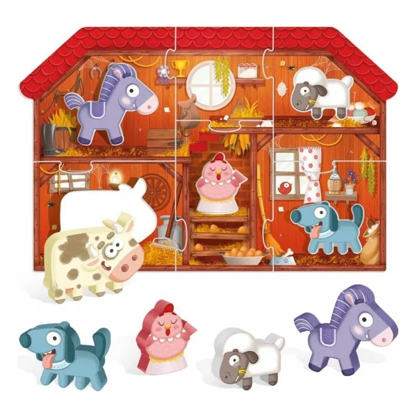 Headu Montessori Fırst Puzzle The Farm 2 4 Yaş - Görsel 2
