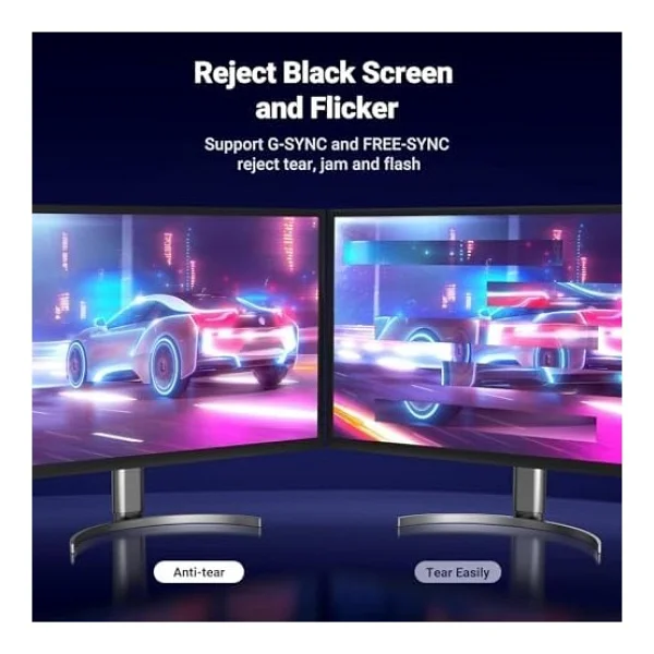 Ugreen 8K Displayport Kablosu 1.4 Dp Kablosu Displayport Dp Dp Kablosu Desteği 8K 60hz, 4K 144hz, 1080p 165hz Hdtv'ler İçin HDR Video, Monitör, Grafik Kartı, Bilgisayar (2m) - Görsel 2