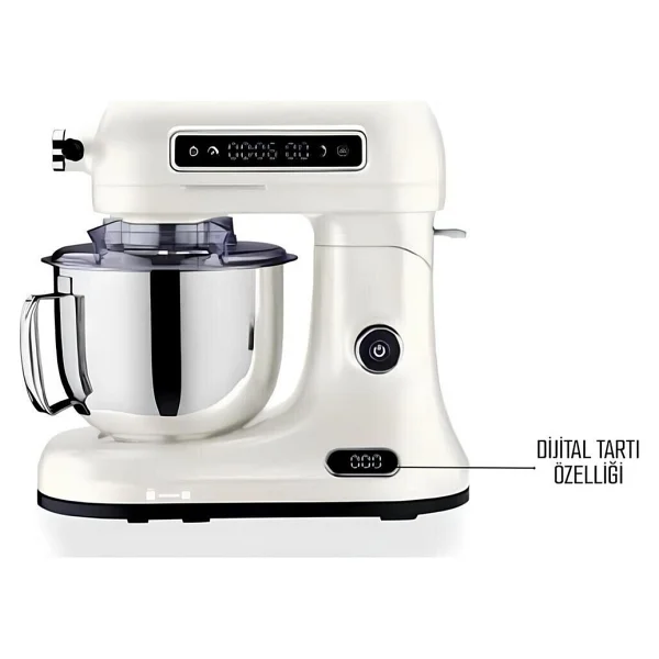 Korkmaz Mix Master A469 Vanilya 1600 W 5 Lt Stand Mikser - Görsel 2