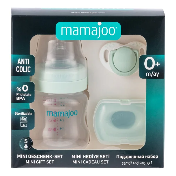 Mamajoo Yenidoğan Hediye Seti Powder Pink Antikolik Biberon 150 Ml Ve Ortodontik Emzik & Saklama Kabı - Pembe - Görsel 9