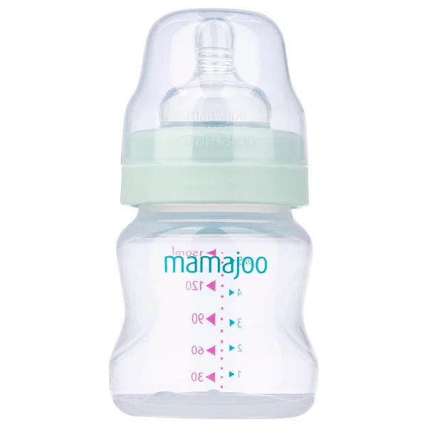 Mamajoo Yenidoğan Hediye Seti Powder Green Antikolik Biberon 150 ml ve Ortodontik Emzik & Saklama Kabı - Yeşil - Görsel 2