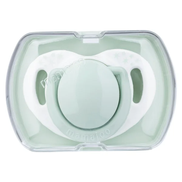 Mamajoo Yenidoğan Hediye Seti Powder Green Antikolik Biberon 150 ml ve Ortodontik Emzik & Saklama Kabı - Yeşil - Görsel 6