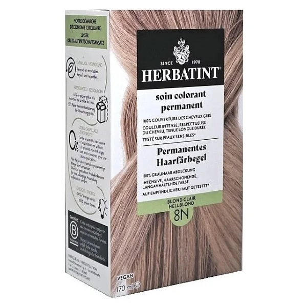 Herbatint Kalıcı Bitkisel 8n Blond Clair Saç Boyası - Görsel 2