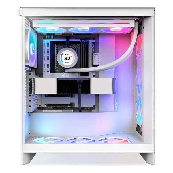 Nzxt H7 Flow RGB 2024 Fanlı E-Atx Oyuncu Kasası - Görsel 2