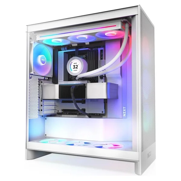 Nzxt H7 Flow RGB 2024 Fanlı E-Atx Oyuncu Kasası - Görsel 3
