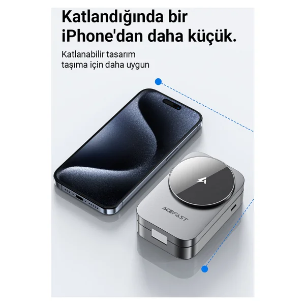 Acefast E22 3in1 Magsafe Kablosuz Hızlı Şarj Aleti - Görsel 4