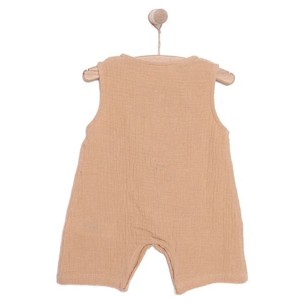 Hellobaby Kısa Tulum - Kahverengi - 1 - 1,5 Yaş - Görsel 2