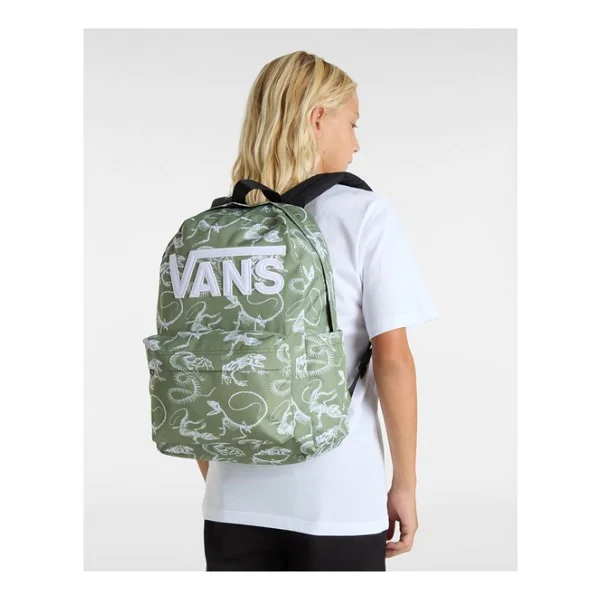 Vans Vn000h56 Old Skool Grom Backpack Siyah-kırmızı Unisex Spor Çanta Siyah-kırmızı - Görsel 4