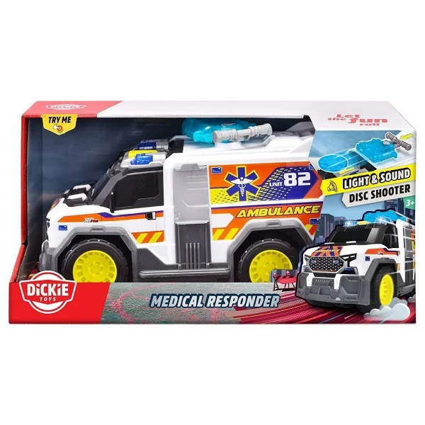 Dickie Sesli Ve Işıklı 30 Cm Ambulans 203306024 - Görsel 5