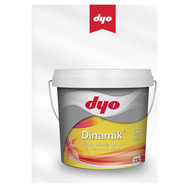 Dyo Dinamik Silikonlu İpek Mat 7.5 lt İç Cephe Boyası - Buz Beyaz - Görsel 4