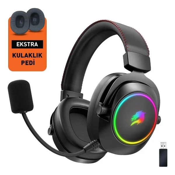 Gamebooster GB-Wbh44 RGB 7.1 Kablolu Kulak Üstü Oyuncu Kulaklığı - Görsel 3