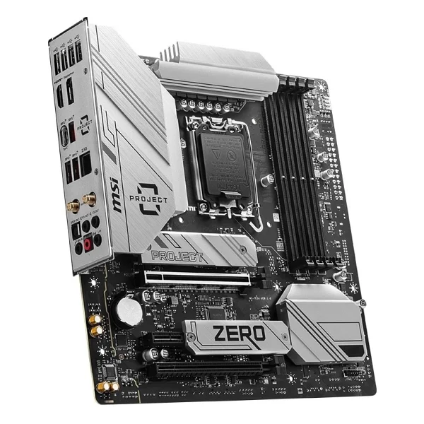 Msı B760m Project Zero Wi-Fi Intel Lga1700 DDR5 Micro Atx Anakart - Görsel 5