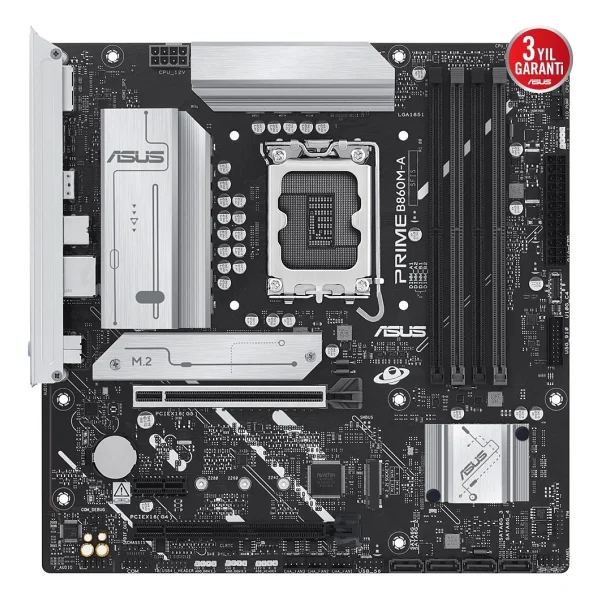 Asus Prime B860m-A-Csm Intel Lga1851 DDR5 Micro Atx Anakart - Görsel 2