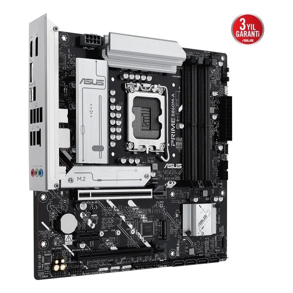 Asus Prime B860m-A-Csm Intel Lga1851 DDR5 Micro Atx Anakart - Görsel 3
