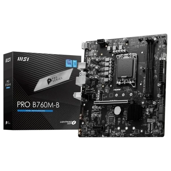 MSI Pro B760M-B Intel LGA1700 DDR4 Micro ATX Anakart - Görsel 6