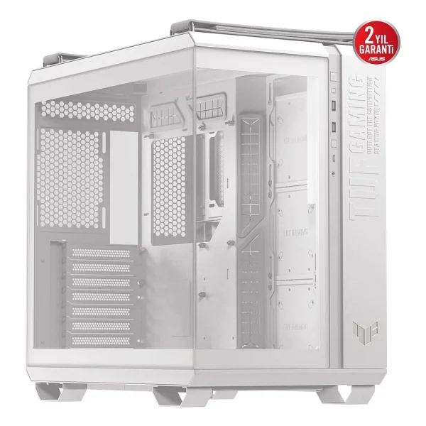 Asus Tuf Gaming Gt502 Horizon Fansız Beyaz Atx Oyuncu Kasası - Görsel 3
