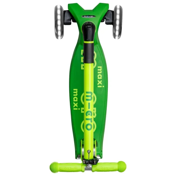 Micro Maxi Deluxe Foldable Mmd097 Işıklı Yeşil 3 Tekerlekli Çocuk Scooter - Görsel 6